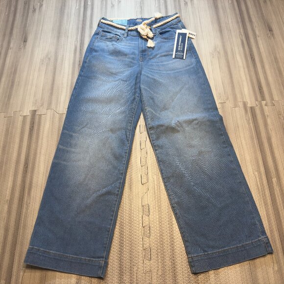 🤑NWT Old Navy Women's High Rise Wide Leg Jeans - Picture 1 of 3